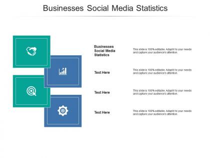 Businesses social media statistics ppt powerpoint presentation outline styles cpb