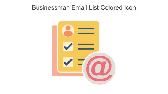 Businessman Email List Colored Icon In Powerpoint Pptx Png And Editable Eps Format