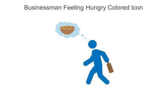 Businessman Feeling Hungry Colored Icon In Powerpoint Pptx Png And Editable Eps Format