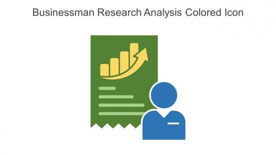 Businessman Research Analysis Colored Icon In Powerpoint Pptx Png And Editable Eps Format