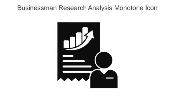 Businessman Research Analysis Monotone Icon In Powerpoint Pptx Png And Editable Eps Format