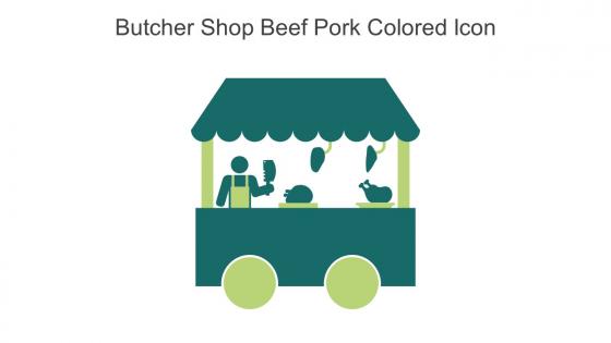Butcher Shop Beef Pork Colored Icon In Powerpoint Pptx Png And Editable Eps Format