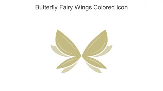 Butterfly Fairy Wings Colored Icon In Powerpoint Pptx Png And Editable Eps Format