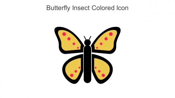 Butterfly Insect Colored Icon In Powerpoint Pptx Png And Editable Eps Format