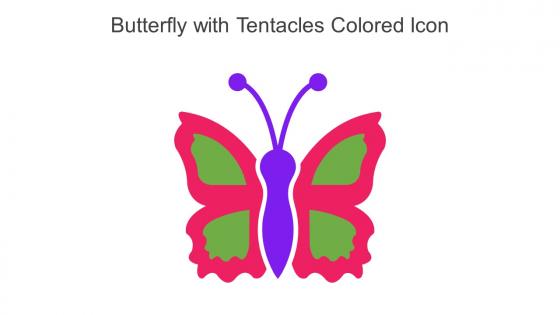 Butterfly With Tentacles Colored Icon In Powerpoint Pptx Png And Editable Eps Format