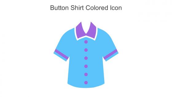 Button Shirt Colored Icon In Powerpoint Pptx Png And Editable Eps Format