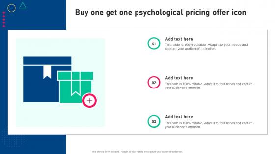 Buy One Get One Psychological Pricing Offer Icon