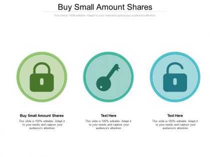 Buy small amount shares ppt powerpoint presentation gallery background images cpb