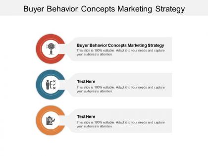 Buyer behavior concepts marketing strategy ppt powerpoint presentation portfolio slide download cpb