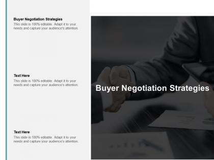 Buyer negotiation strategies ppt powerpoint presentation model background cpb