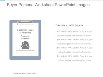 Buyer persona worksheet powerpoint images
