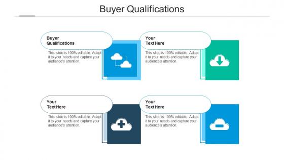 Buyer qualifications ppt powerpoint presentation professional show cpb