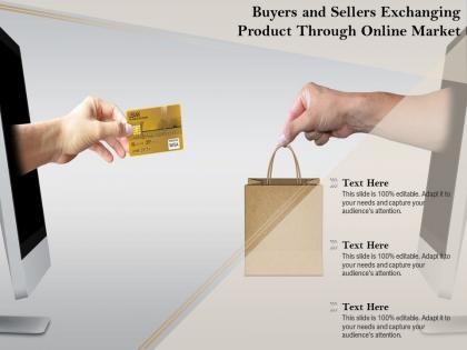 Buyers and sellers exchanging product through online market