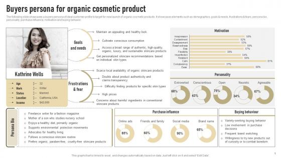 Buyers Persona For Organic Cosmetic Product Successful Launch Of New Organic Cosmetic