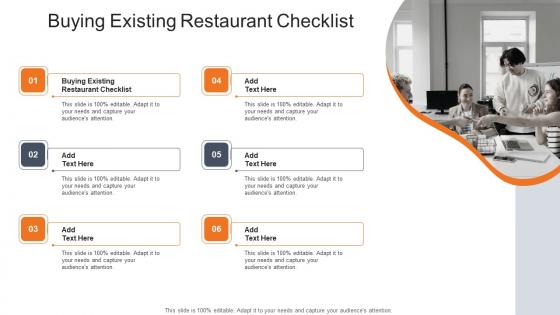 Buying Existing Restaurant Checklist In Powerpoint And Google Slides Cpb