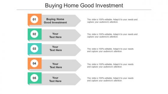Buying home good investment ppt powerpoint presentation inspiration demonstration cpb