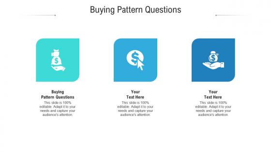 Buying pattern questions ppt powerpoint presentation model file formats cpb