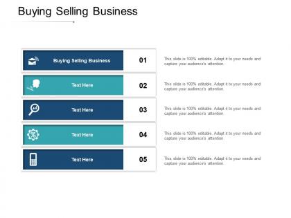 Buying selling business ppt powerpoint presentation infographic template influencers cpb
