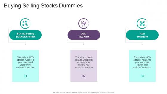 Buying Selling Stocks Dummies In Powerpoint And Google Slides Cpb