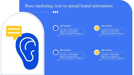 Buzz Marketing Icon To Spread Brand Information