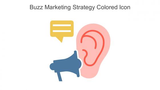 Buzz Marketing Strategy Colored Icon In Powerpoint Pptx Png And Editable Eps Format