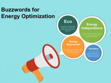 Buzzwords for energy optimization