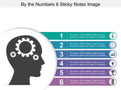 By the numbers 6 sticky notes image