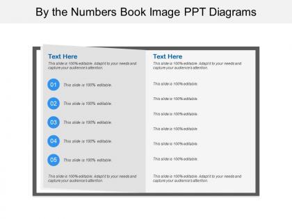 By the numbers book image ppt diagrams