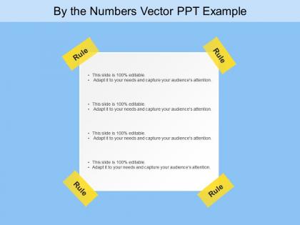 By the numbers vector ppt example