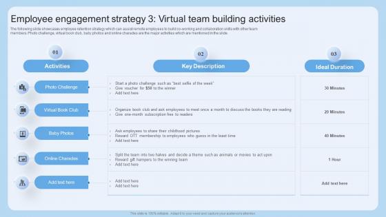 C76 Employee Engagement Strategy 3 Virtual Team Building Scheduling Flexible Work Arrangements