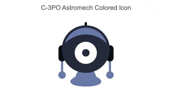 C 3PO Astromech Colored Icon In Powerpoint Pptx Png And Editable Eps Format
