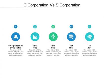 C corporation vs s corporation ppt powerpoint presentation example cpb