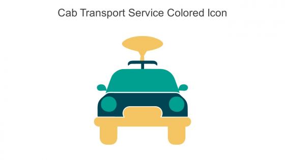Cab Transport Service Colored Icon In Powerpoint Pptx Png And Editable Eps Format