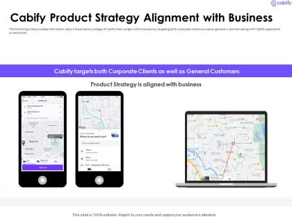 Cabify product strategy alignment with business cabify investor funding elevator