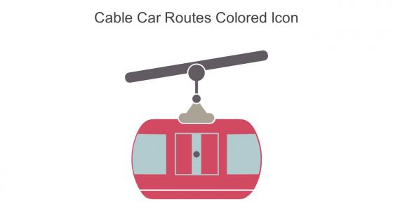 Cable Car Routes Colored Icon In Powerpoint Pptx Png And Editable Eps Format