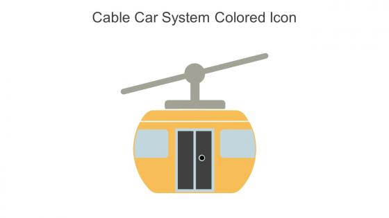 Cable Car System Colored Icon In Powerpoint Pptx Png And Editable Eps Format