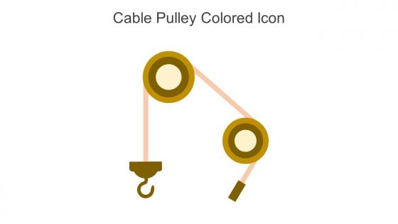 Cable Pulley Colored Icon In Powerpoint Pptx Png And Editable Eps Format