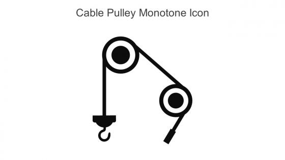 Cable Pulley Monotone Icon In Powerpoint Pptx Png And Editable Eps Format