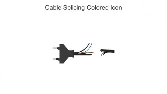 Cable Splicing Colored Icon In Powerpoint Pptx Png And Editable Eps Format