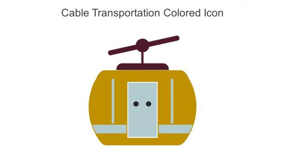 Cable Transportation Colored Icon In Powerpoint Pptx Png And Editable Eps Format