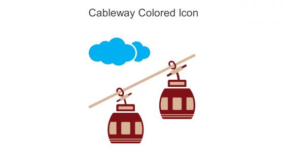 Cableway Colored Icon In Powerpoint Pptx Png And Editable Eps Format