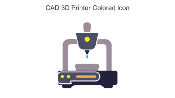 CAD 3D Printer Colored Icon In Powerpoint Pptx Png And Editable Eps Format