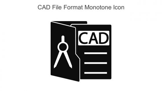 CAD File Format Monotone Icon In Powerpoint Pptx Png And Editable Eps Format