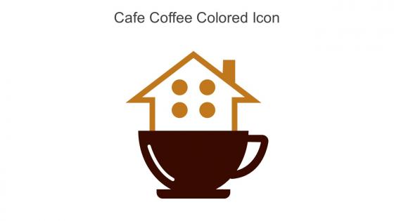 Cafe Coffee Colored Icon in powerpoint pptx png and editable eps format
