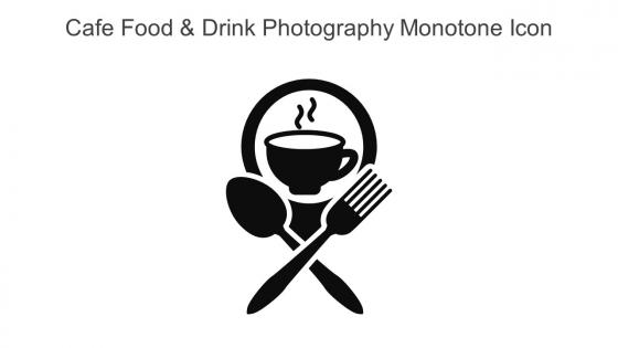 Cafe Food And Drink Photography Monotone Icon In Powerpoint Pptx Png And Editable Eps Format