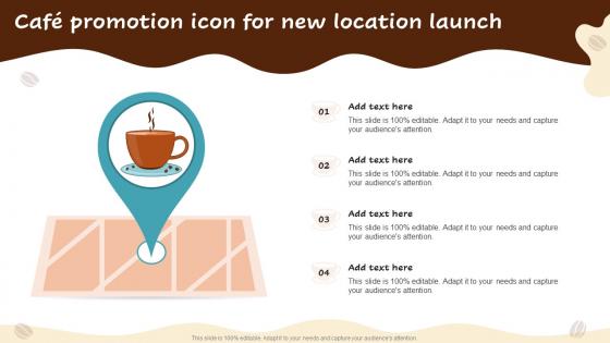 Cafe Promotion Icon For New Location Launch
