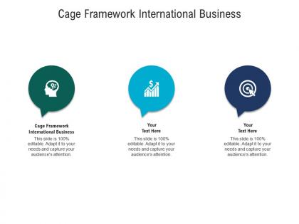 Cage framework international business ppt powerpoint presentation professional display cpb