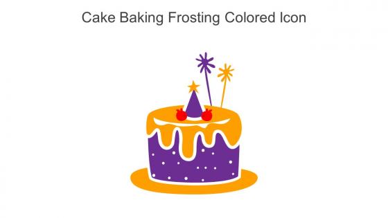 Cake Baking Frosting Colored Icon In Powerpoint Pptx Png And Editable Eps Format