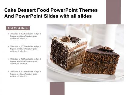 Cake dessert food powerpoint themes and powerpoint slides with all slides