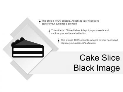 Cake slice black image